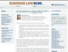 Tablet Screenshot of businesslawblog.ca